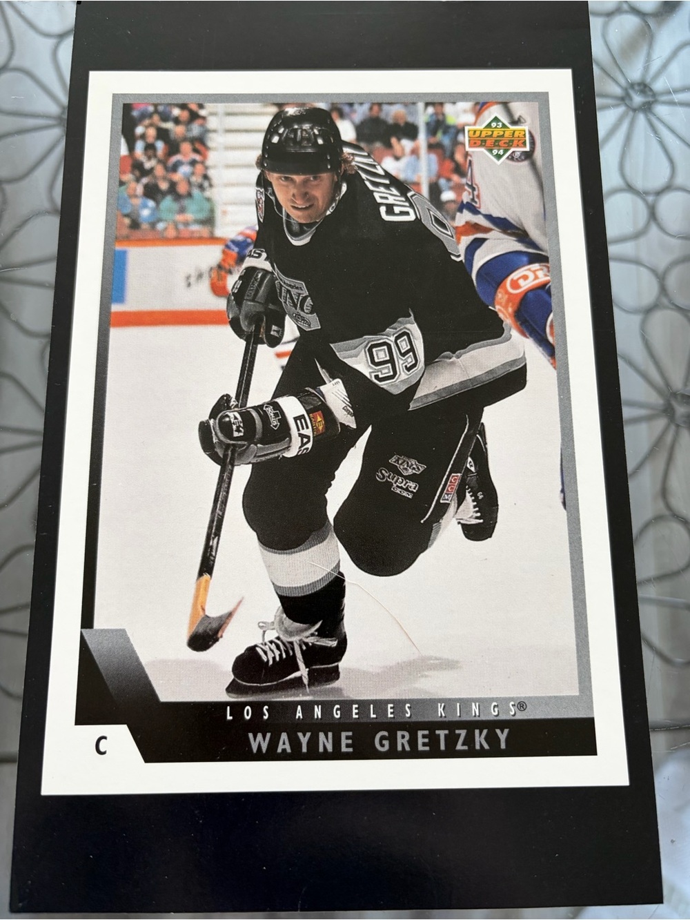 Wayne Gretzky 1993/94 Upper Deck Box Bottom  Hockey Card